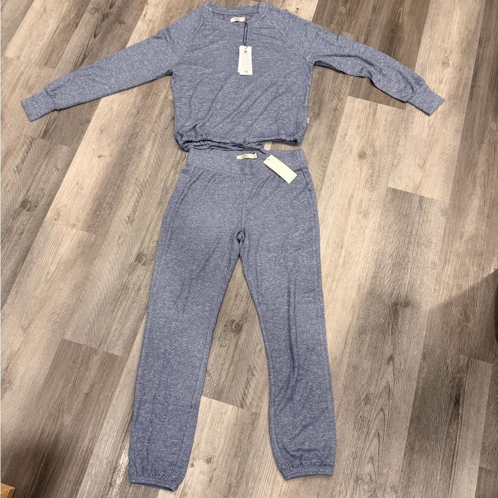 UGG Heather Blue/Gray Matching Set